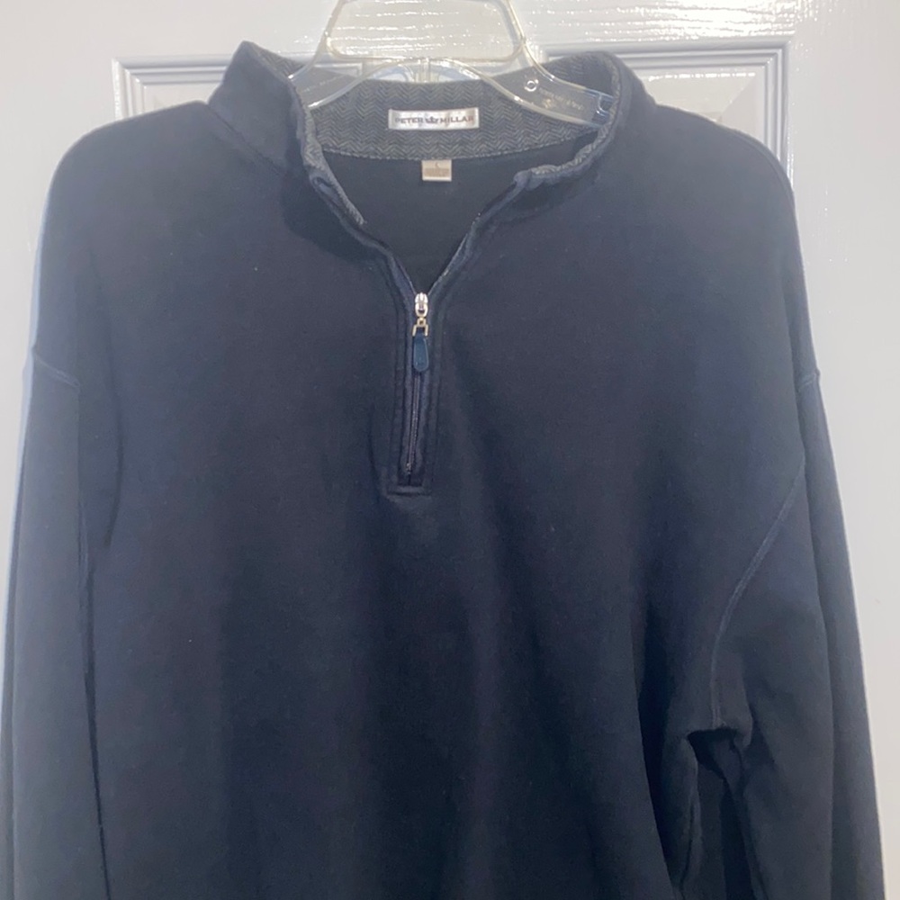 Peter Millar 1/4 zip sweatshirt Black Large